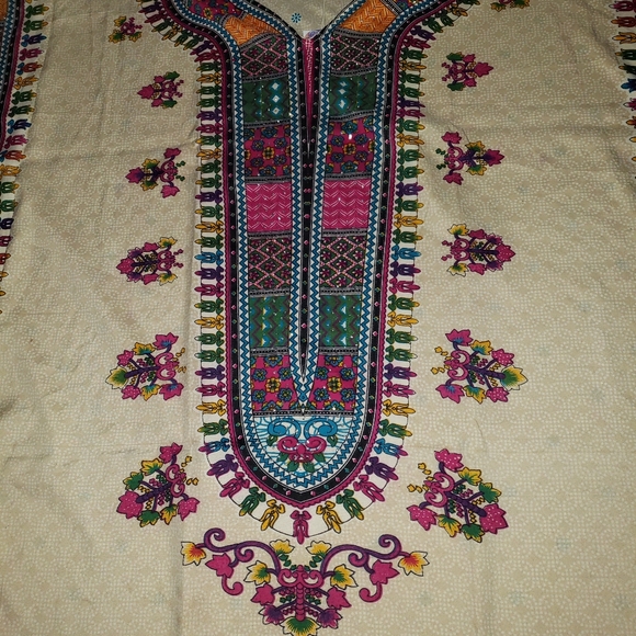 New Gypsie Blue Kaftan Abaya Cover-up Dress - Picture 4 of 12